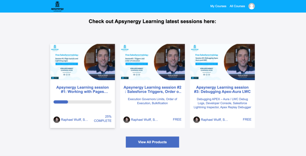 Free Salesforce developers trainings